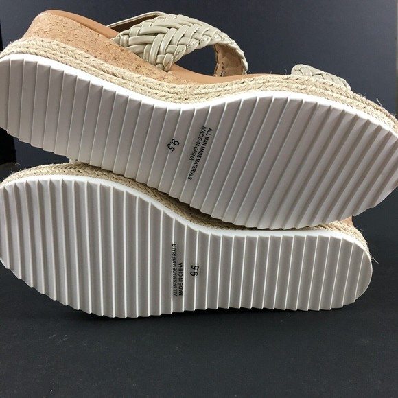 DV by Dolce Vita Elton Woven Platform Wedge Off-White Women's Size 9.5 NEW - Picture 7 of 7
